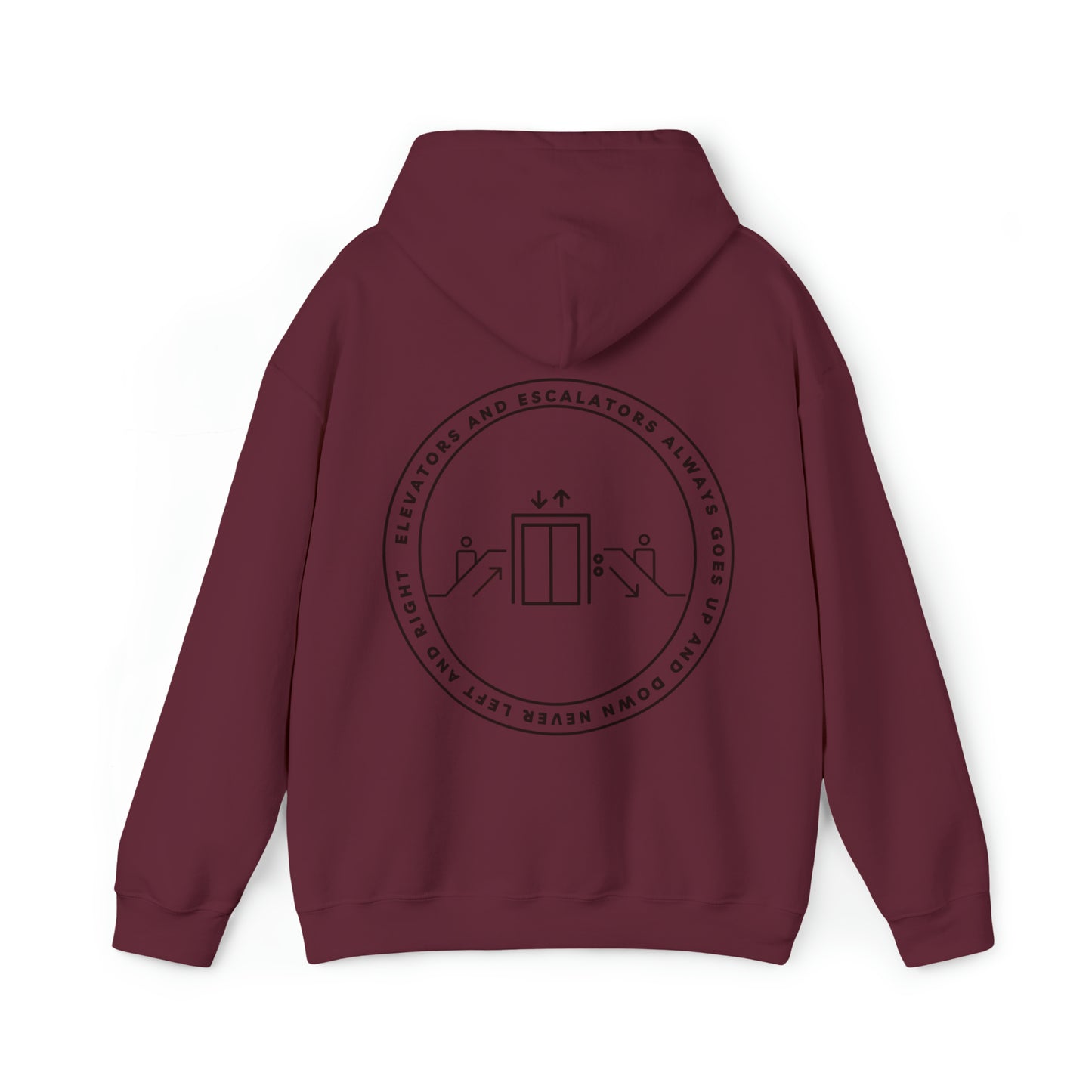 Elevators and Escalators Unisex Heavy Blend Hooded Sweatshirt