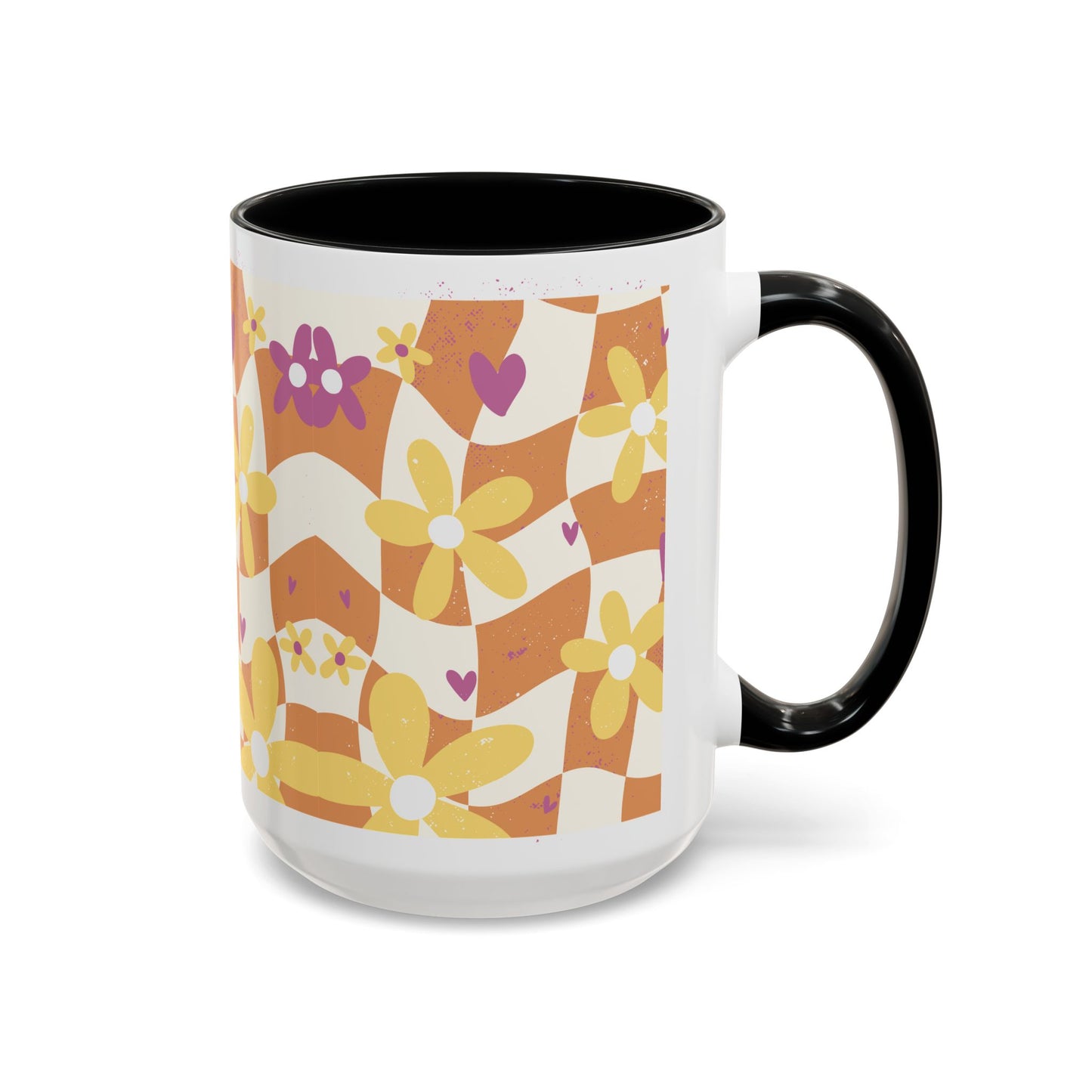 Floral Accent Coffee Mug