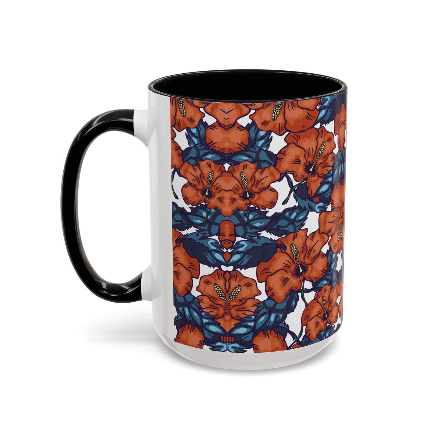 Floral Accent Coffee Mug