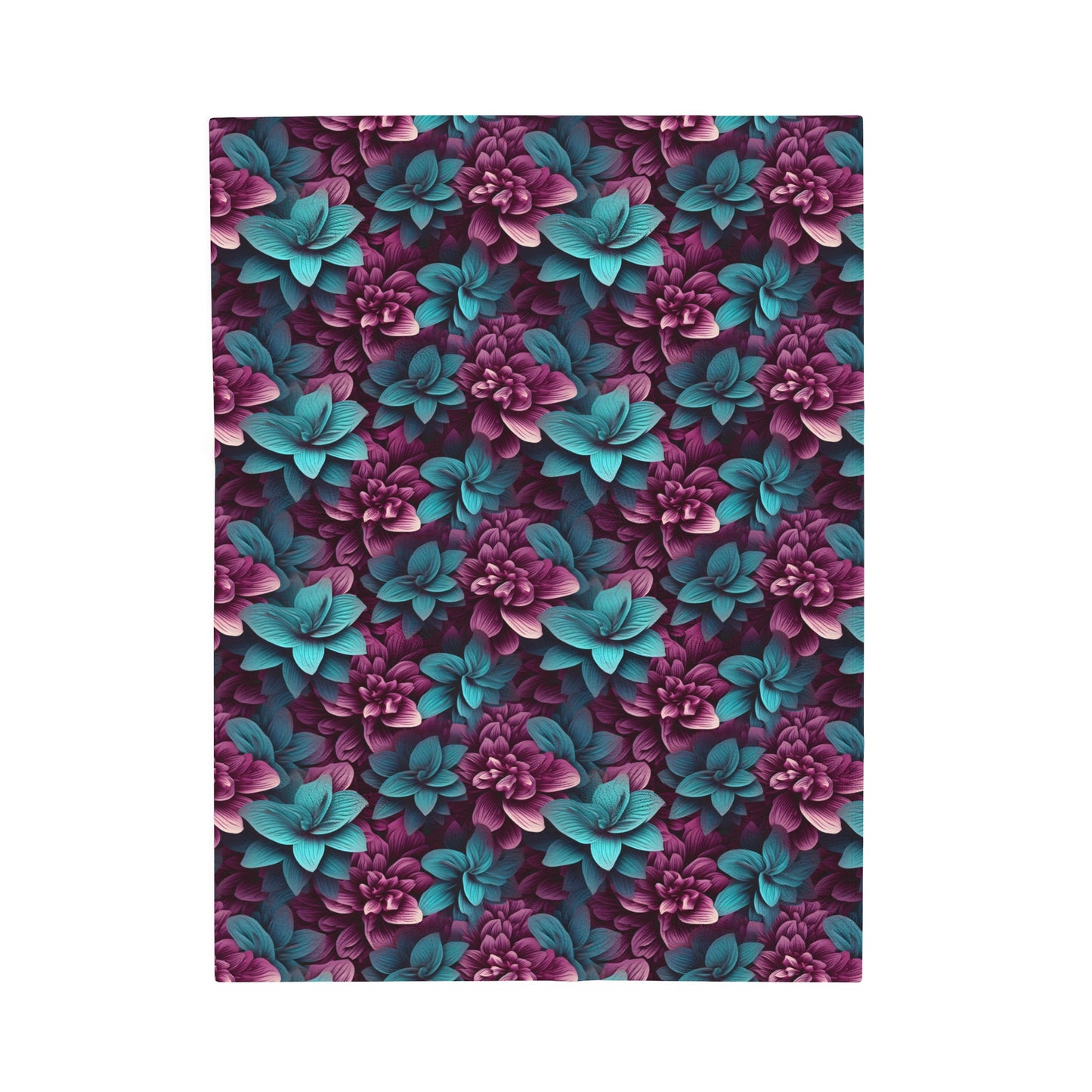 3D flowers Velveteen Plush Blanket