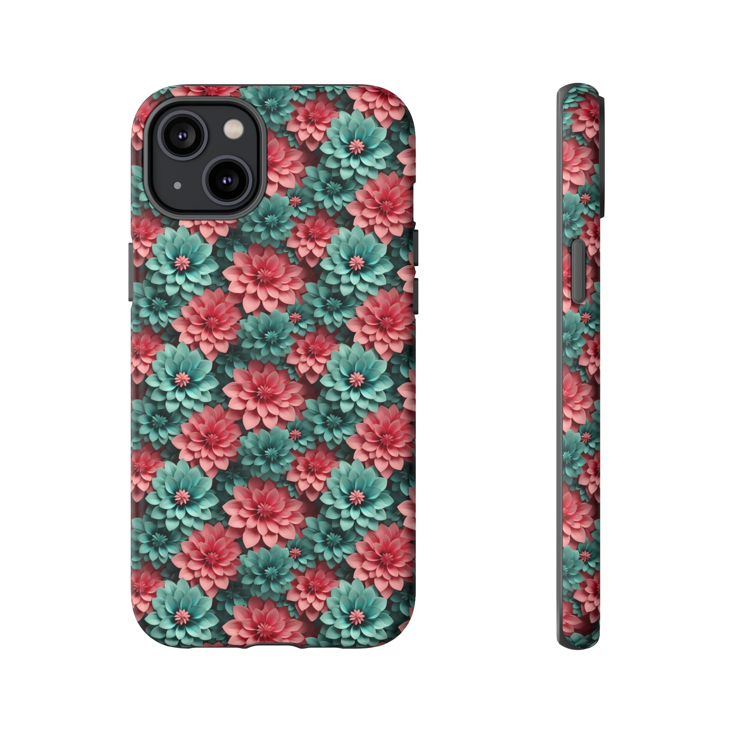 3D Flowers Tough Cases