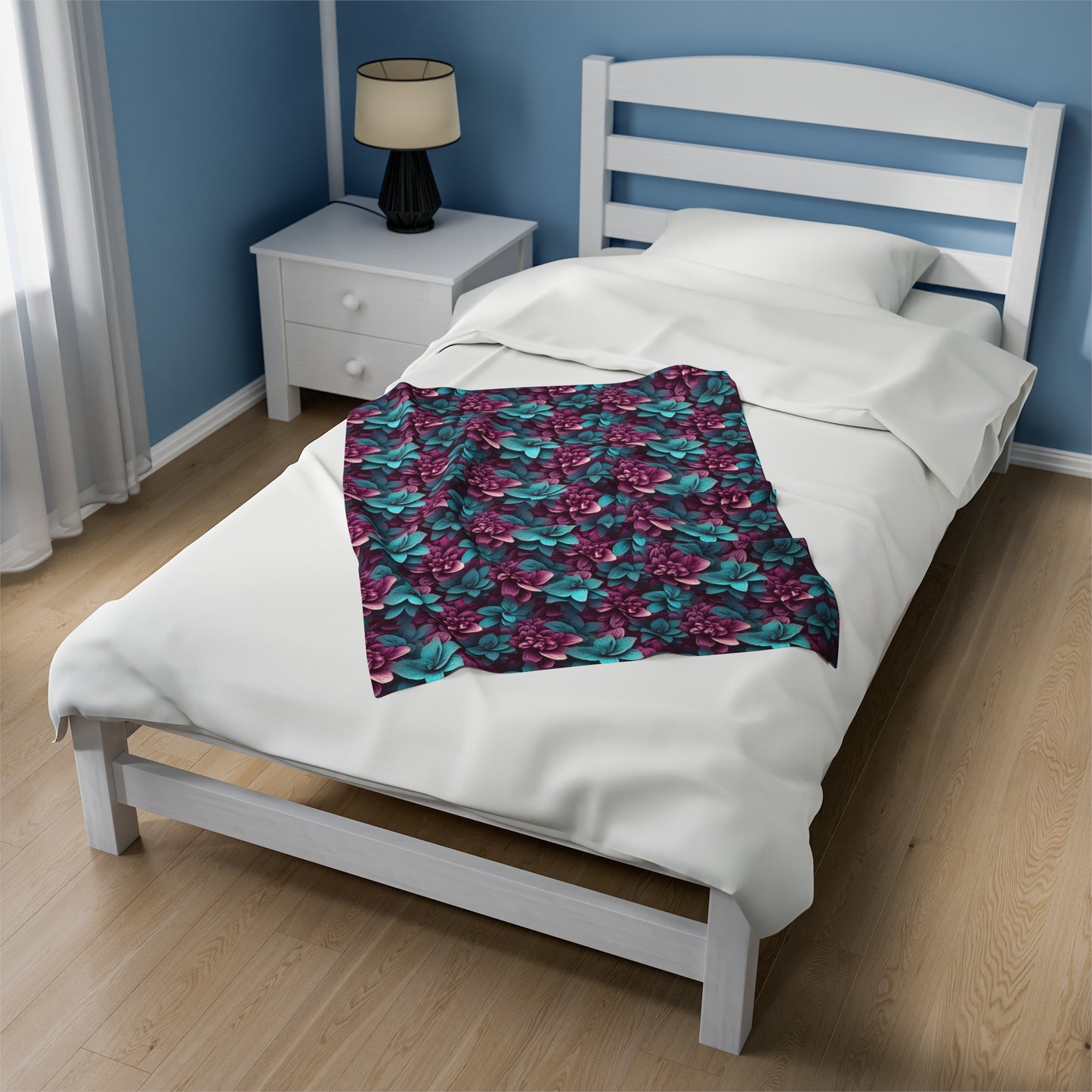 3D flowers Velveteen Plush Blanket