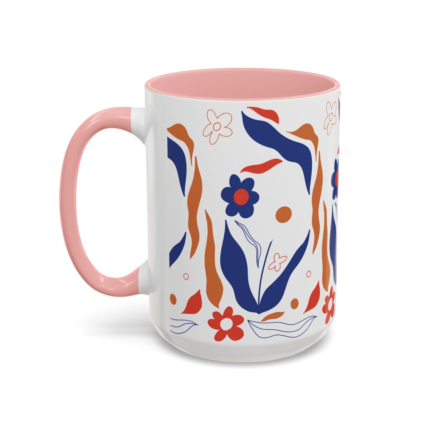 Floral Accent Coffee Mug