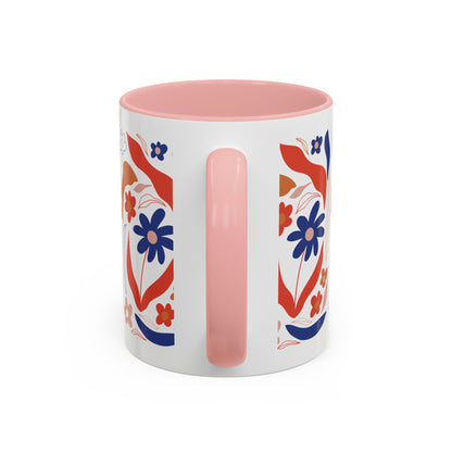 Floral Accent Coffee Mug