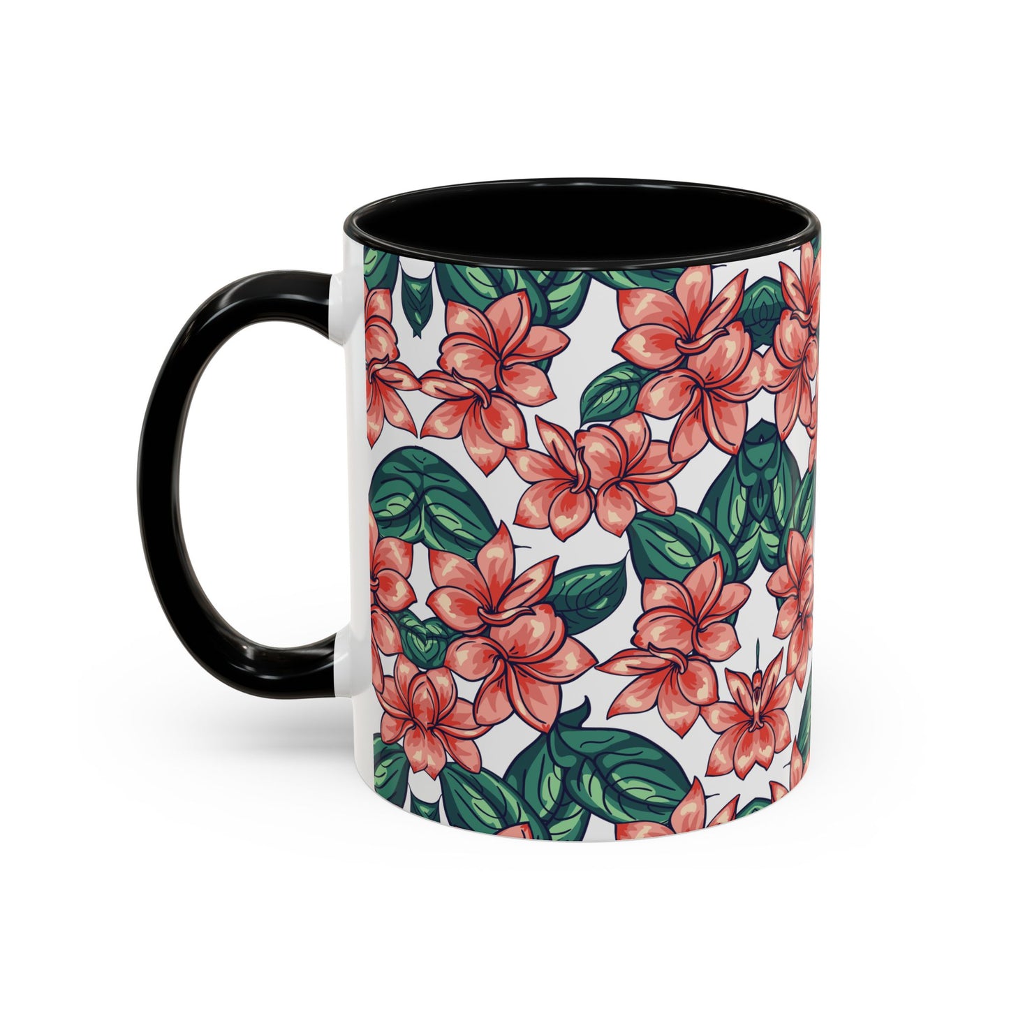 Floral Accent Coffee Mug