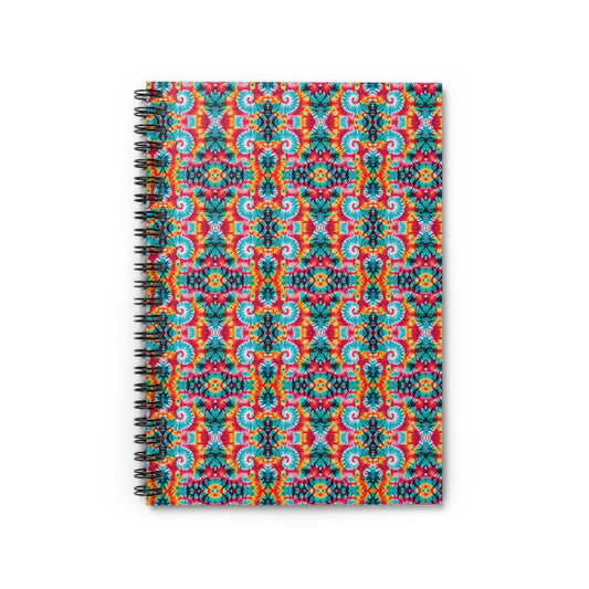 Colorful Paint Splatter Spiral Notebook - Ruled Line