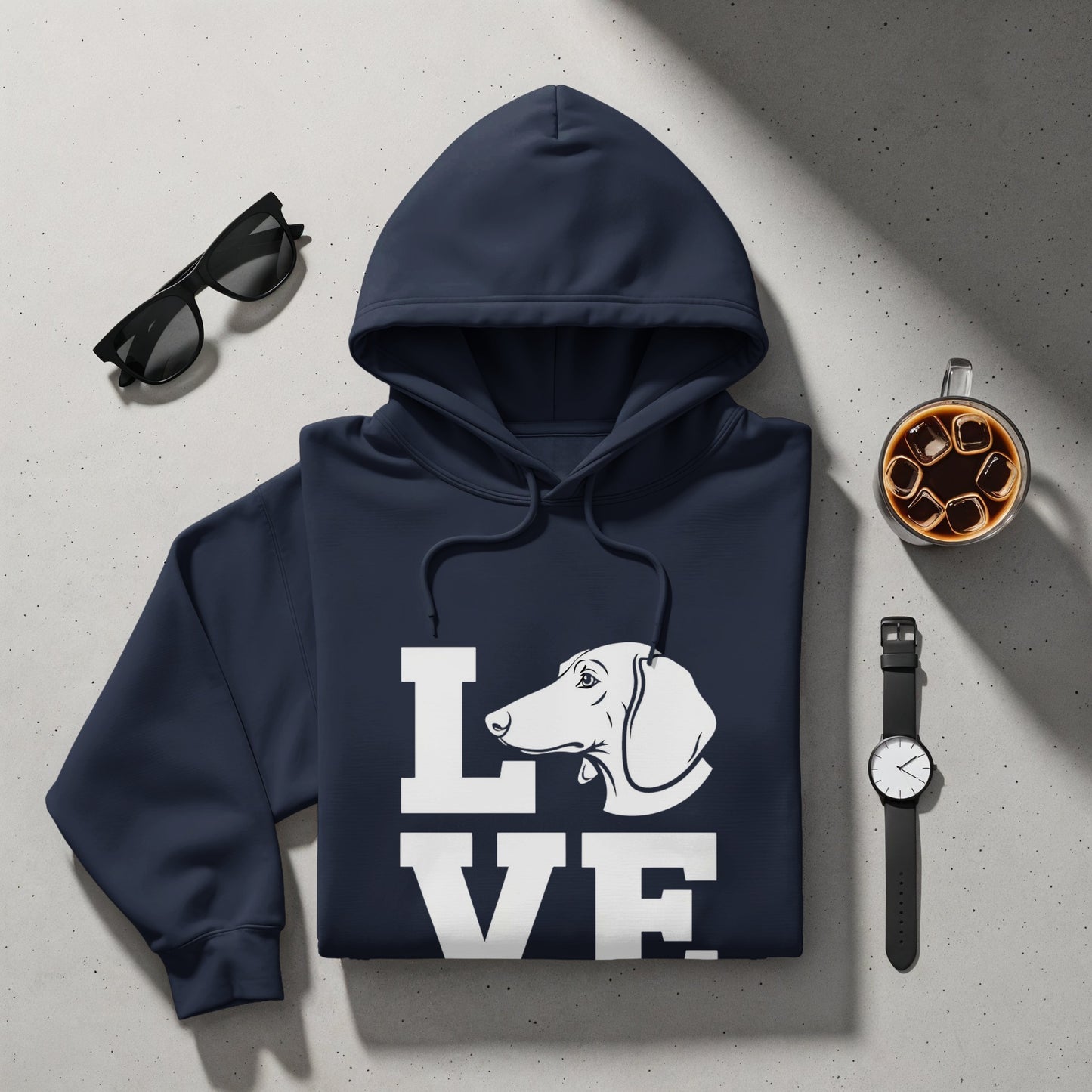 Dachshund Love Hoodie Cute Dog Lover Gift Apparel Product