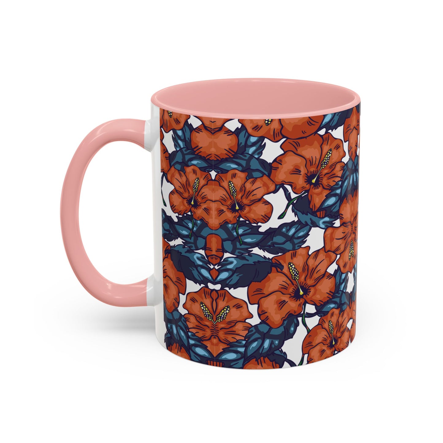 Floral Accent Coffee Mug