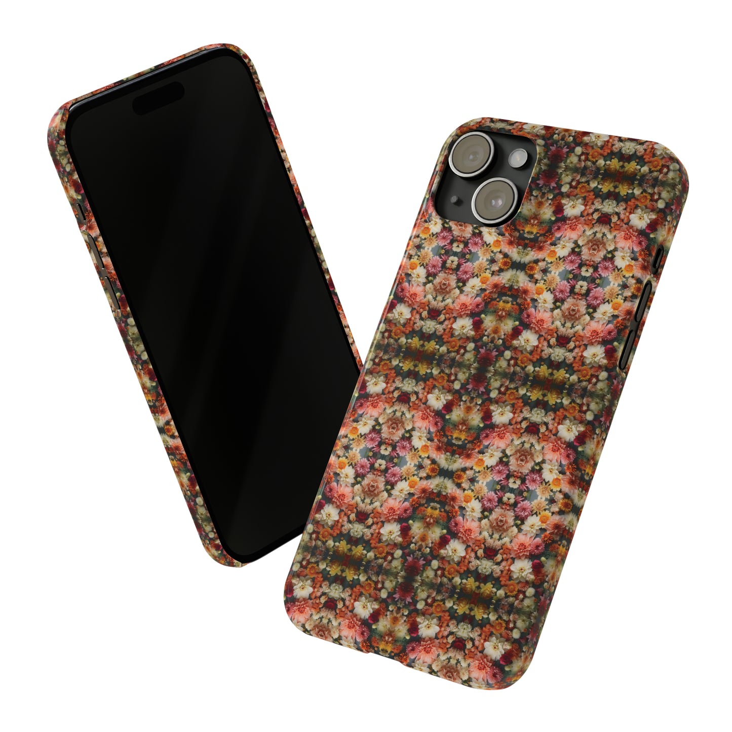 3D Flowers Pattern Slim Phone Cases