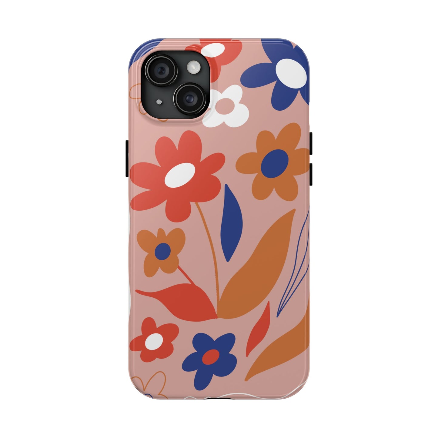 Phone Case, Floral Design, Protective Case, Cover, Strong, Durable, Custom Shell