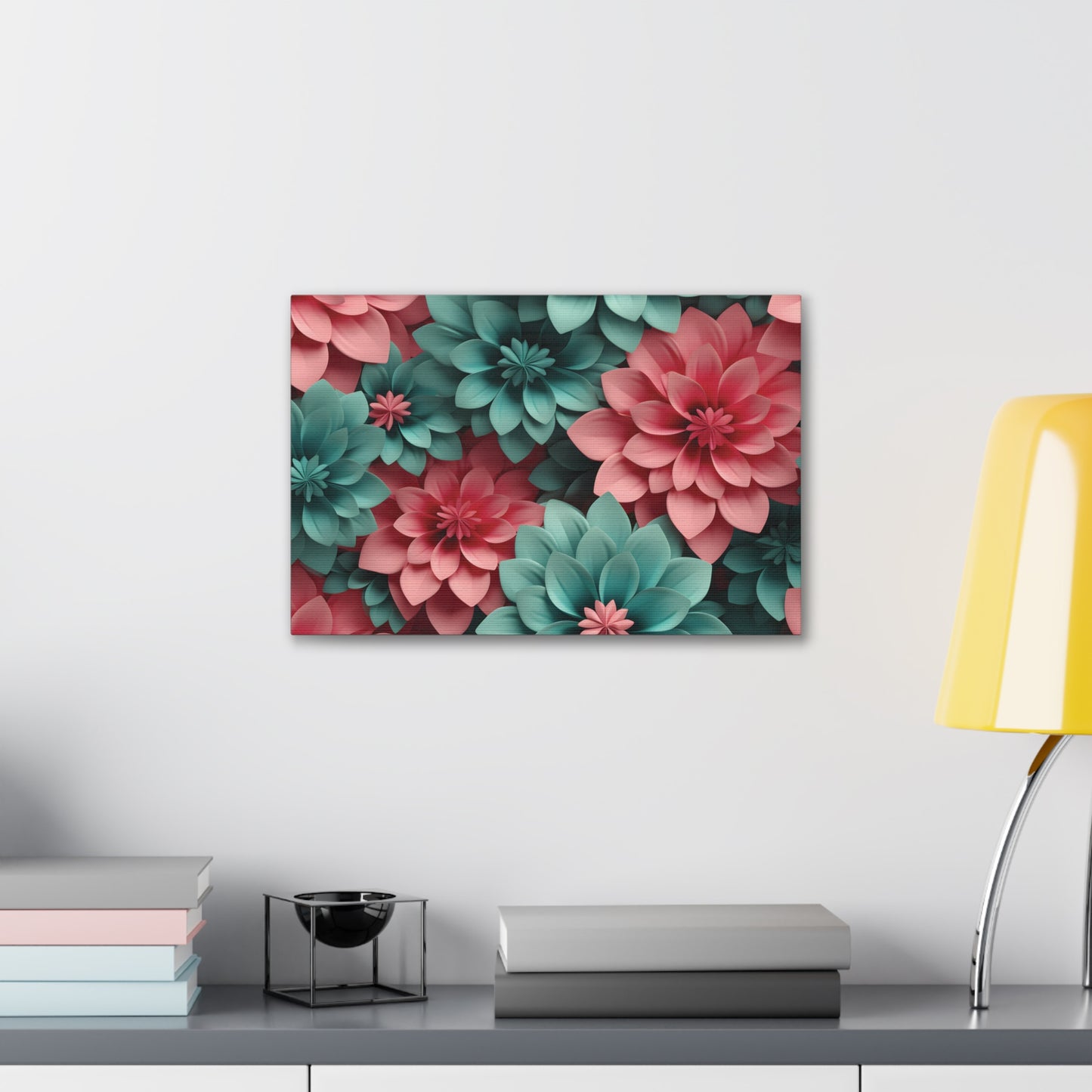 3D Flowers Gallery Wraps