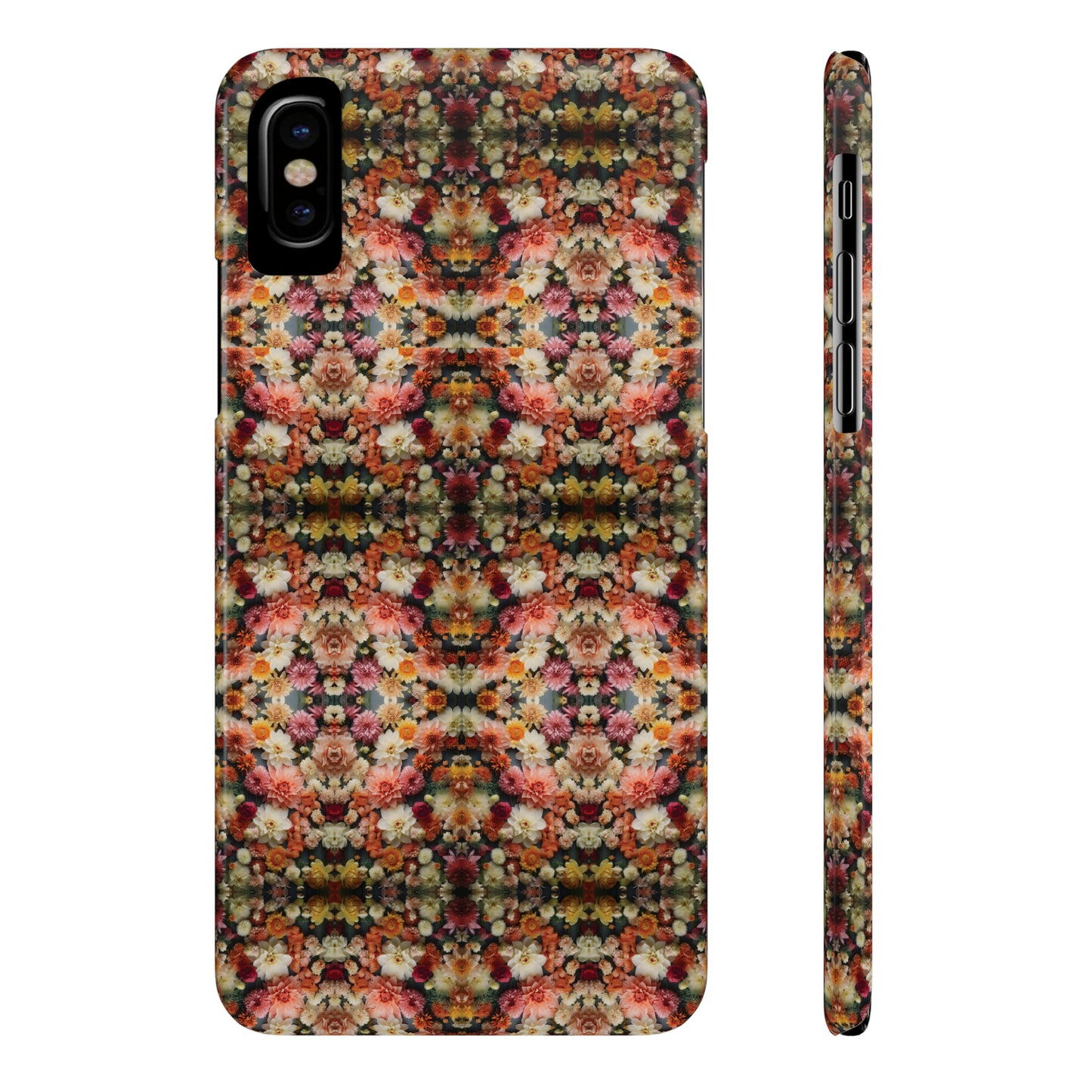 3D Flowers Pattern Slim Phone Cases