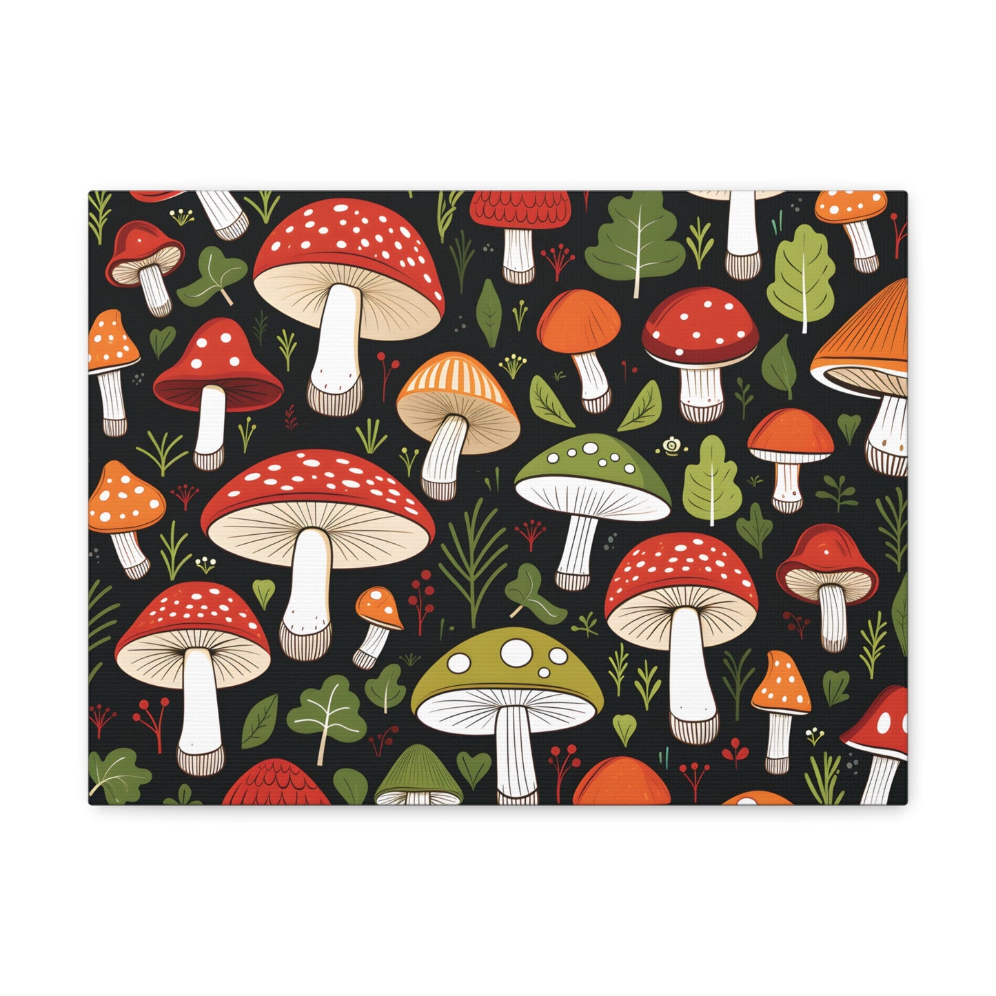 3D Mushrooms Gallery Wraps