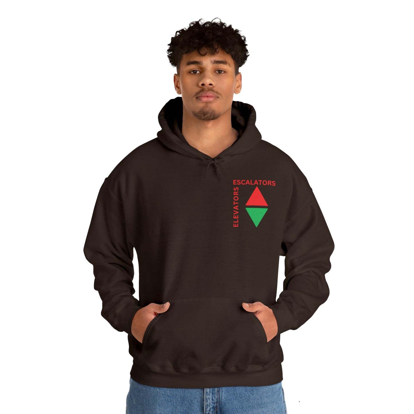 Elevators and Escalators Unisex Heavy Blend Hooded Sweatshirt