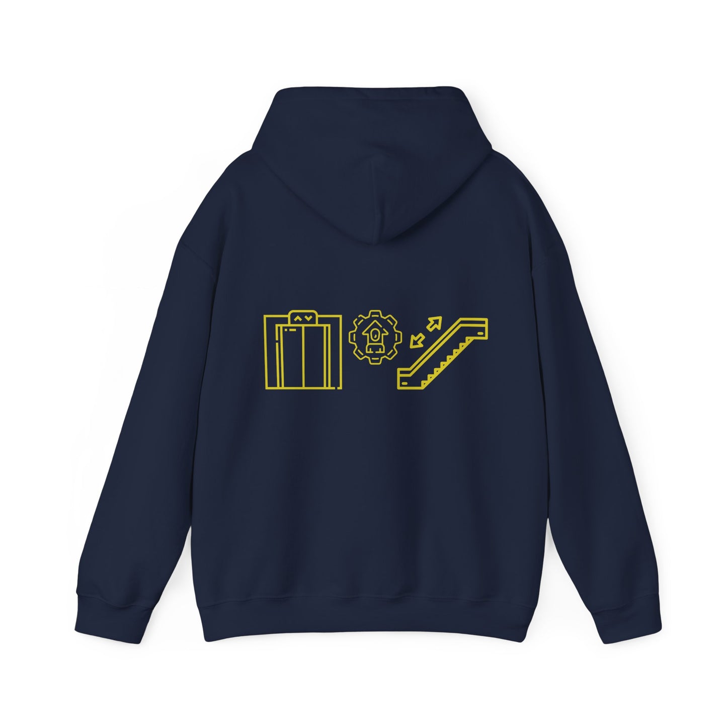 Elevator and Escalator Hooded Sweatshirt