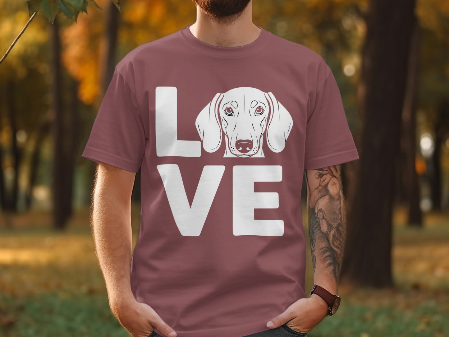 Love Dog Breed Graphic T-Shirt for Dog Lovers