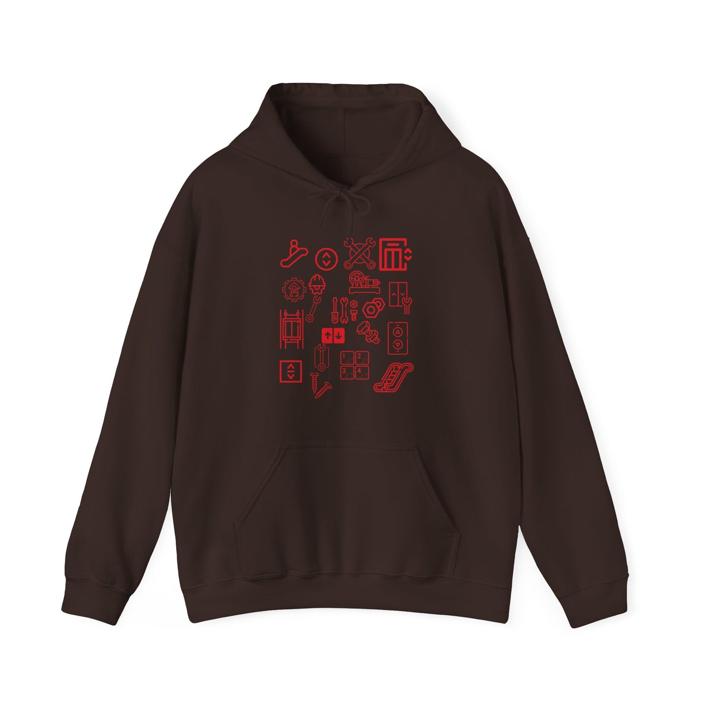 Elevator and Escalator Hooded Sweatshirt