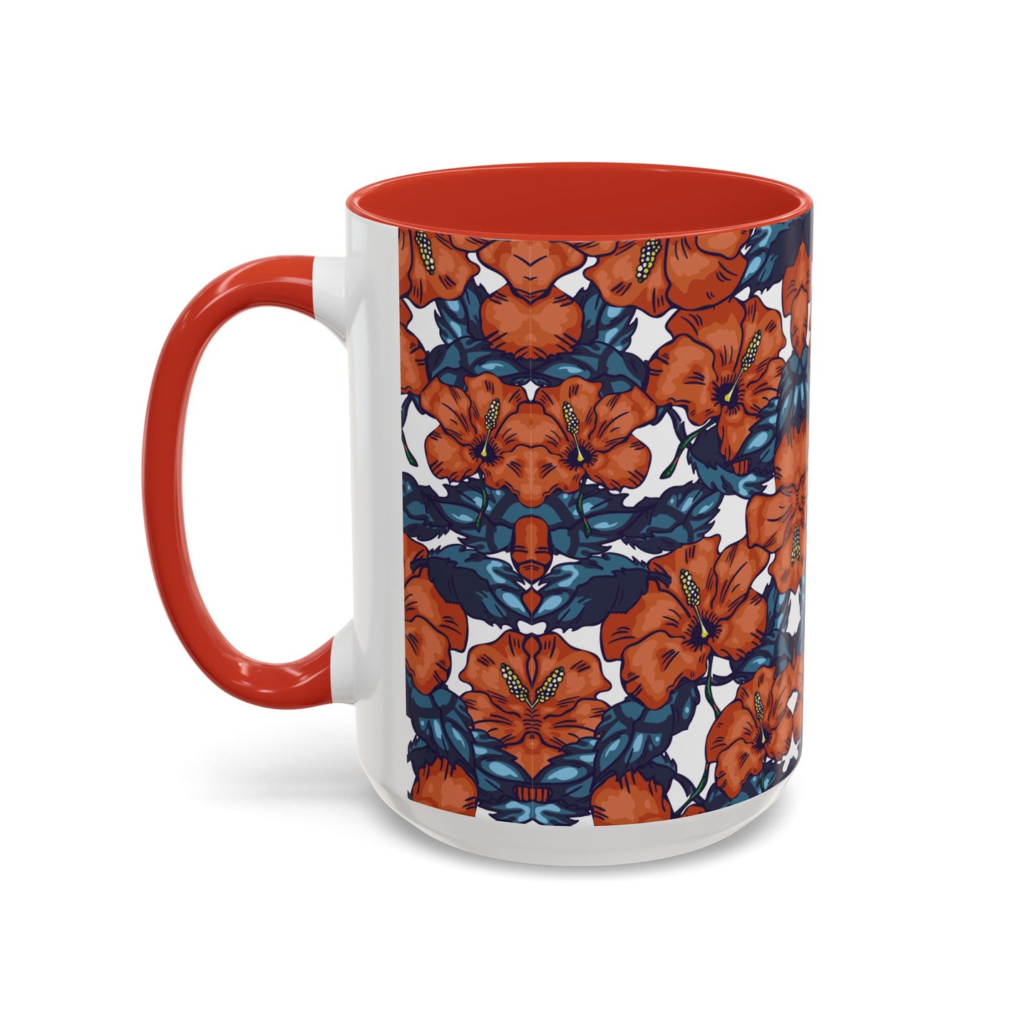 Floral Accent Coffee Mug