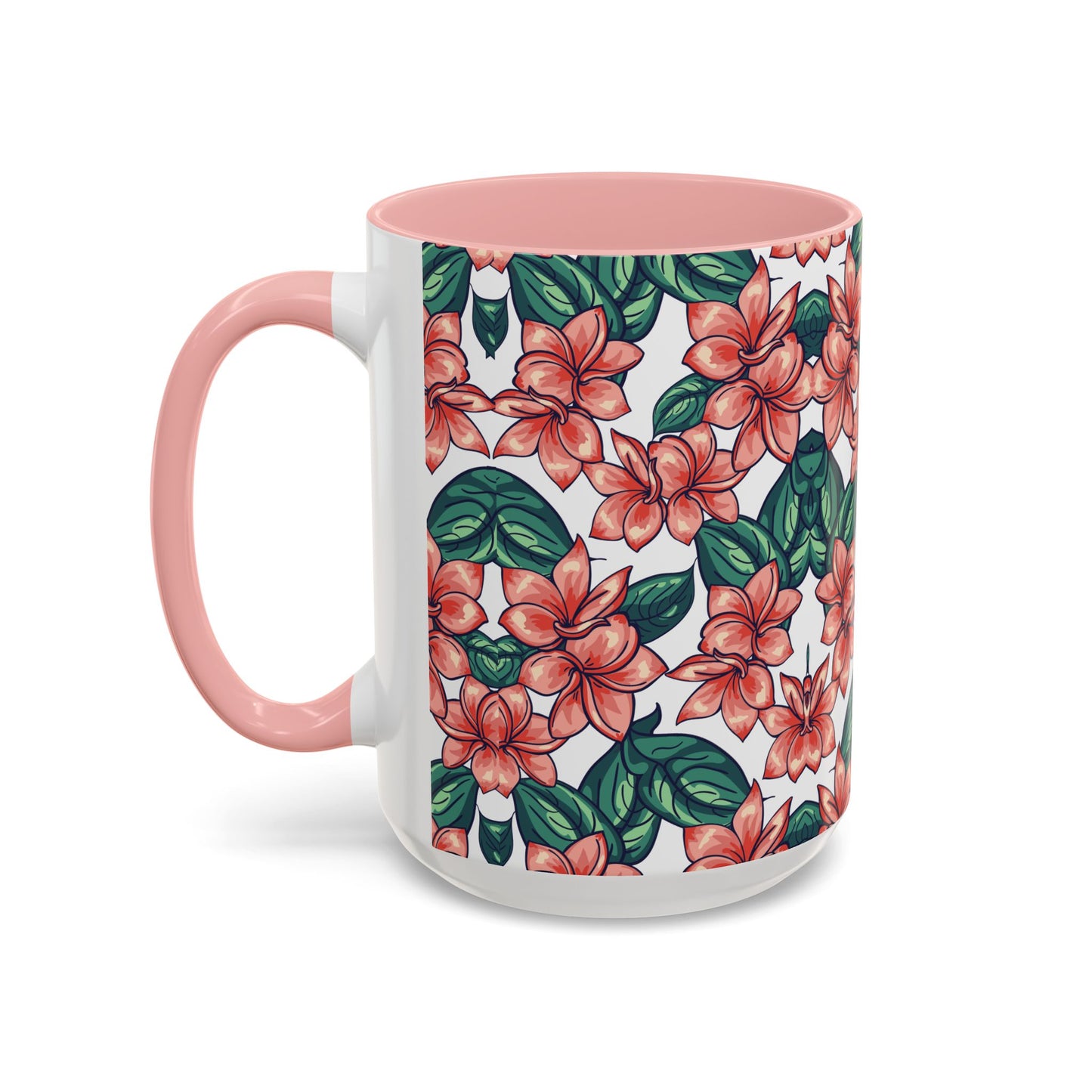 Floral Accent Coffee Mug