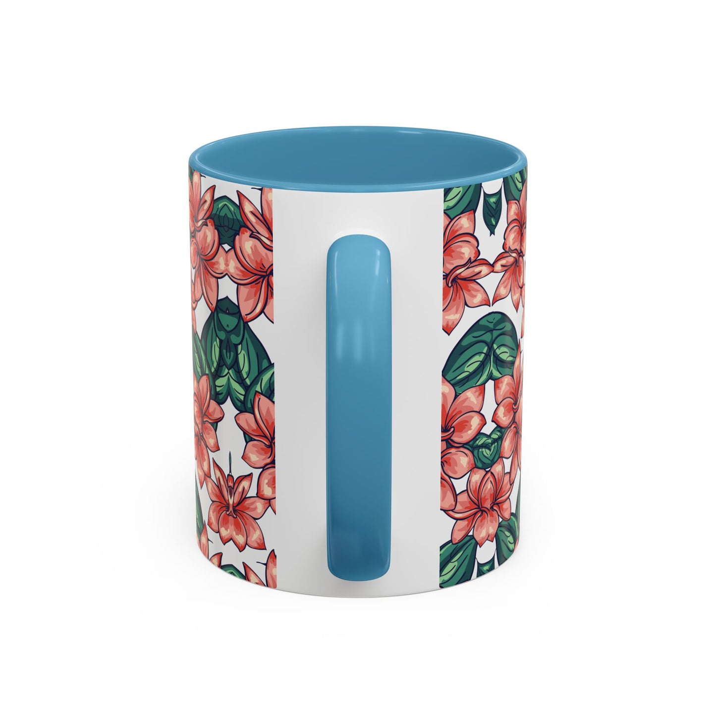 Floral Accent Coffee Mug