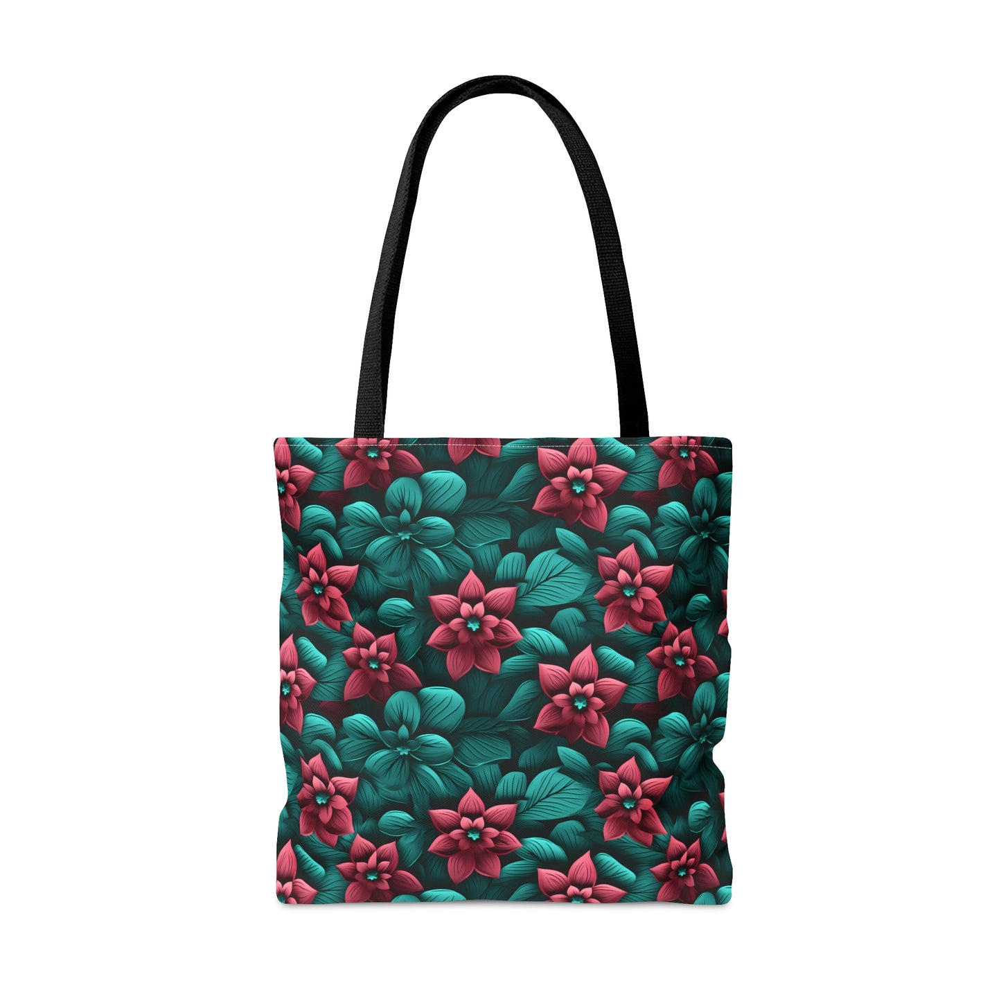 3D Flowers Tote Bag