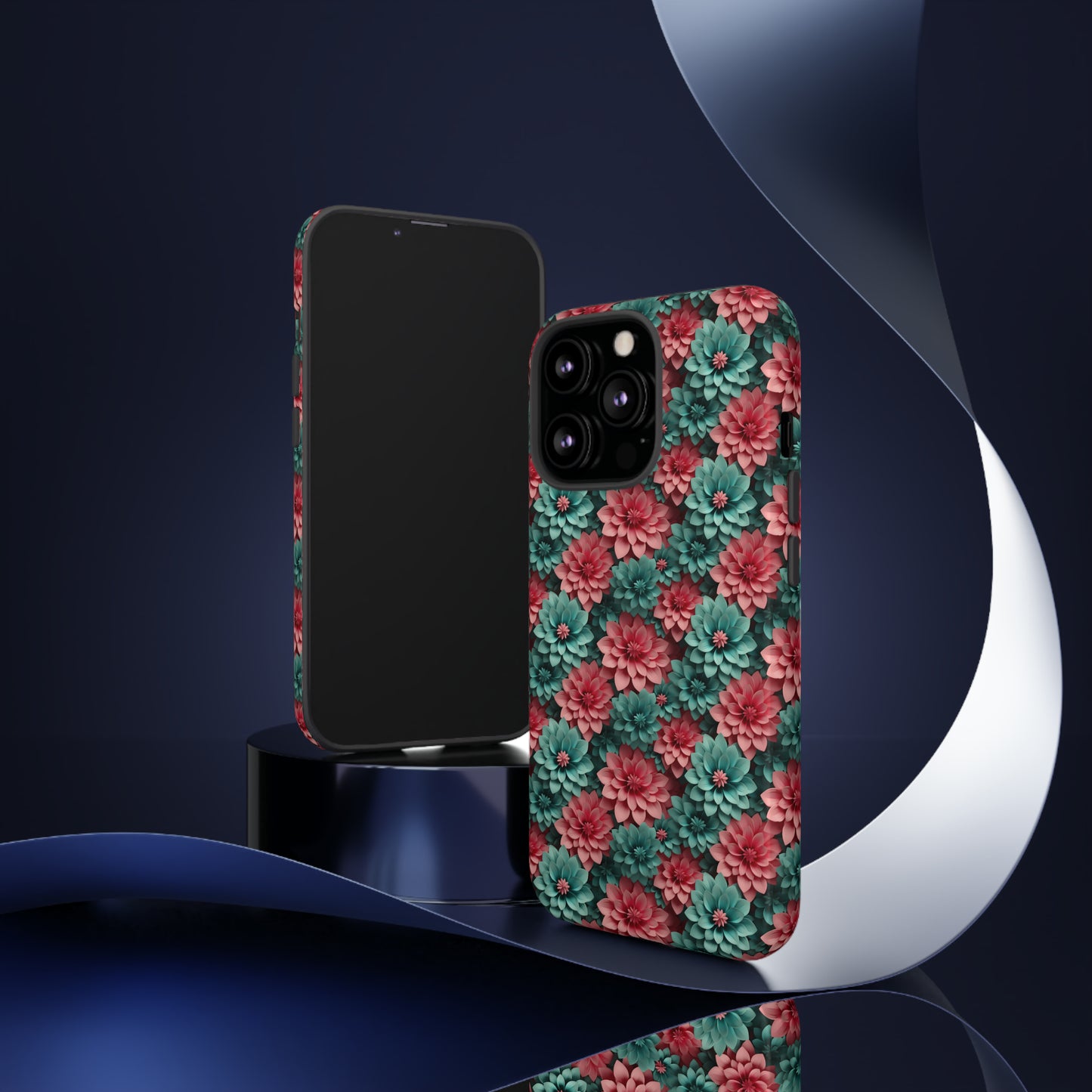 3D Flowers Tough Cases