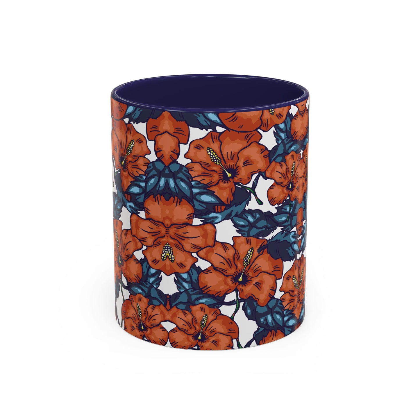 Floral Accent Coffee Mug