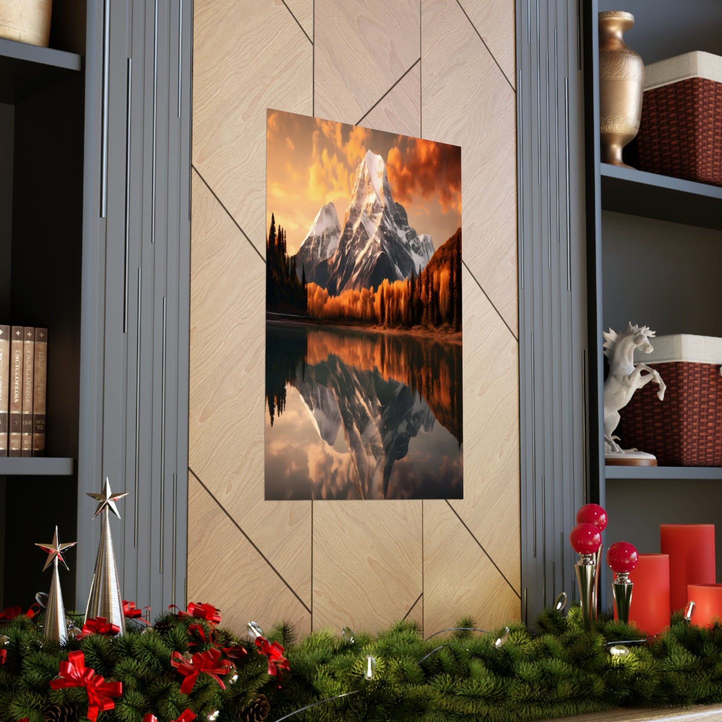 Mountain and River view Matte Vertical Posters