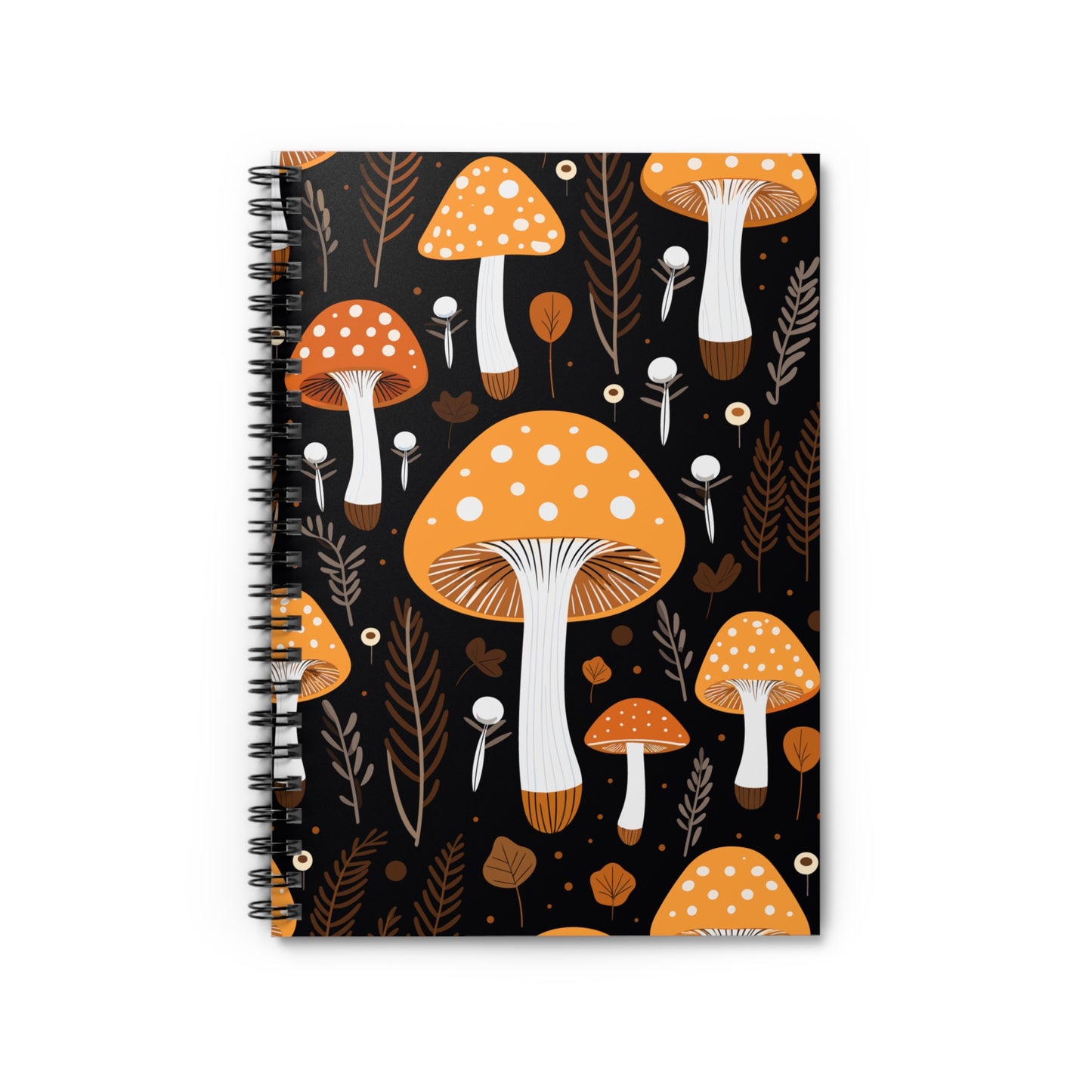 Mushroom Spiral Notebook - Ruled Line