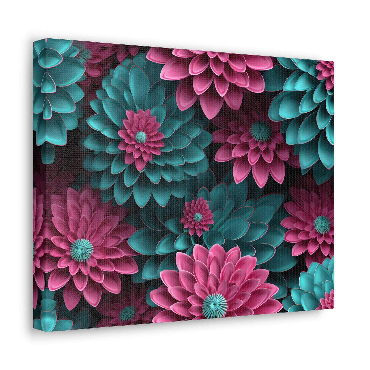 3D Flowers Gallery Wraps