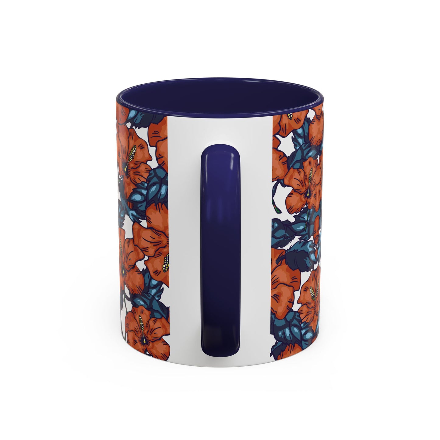 Floral Accent Coffee Mug