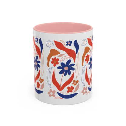 Floral Accent Coffee Mug