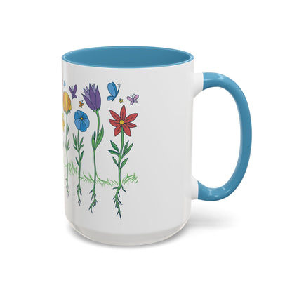 Roses Coffee Mug, Vintage Floral Tea Cup, Gift for Mom, Mother's Day Present, Botanical Kitchen Decor