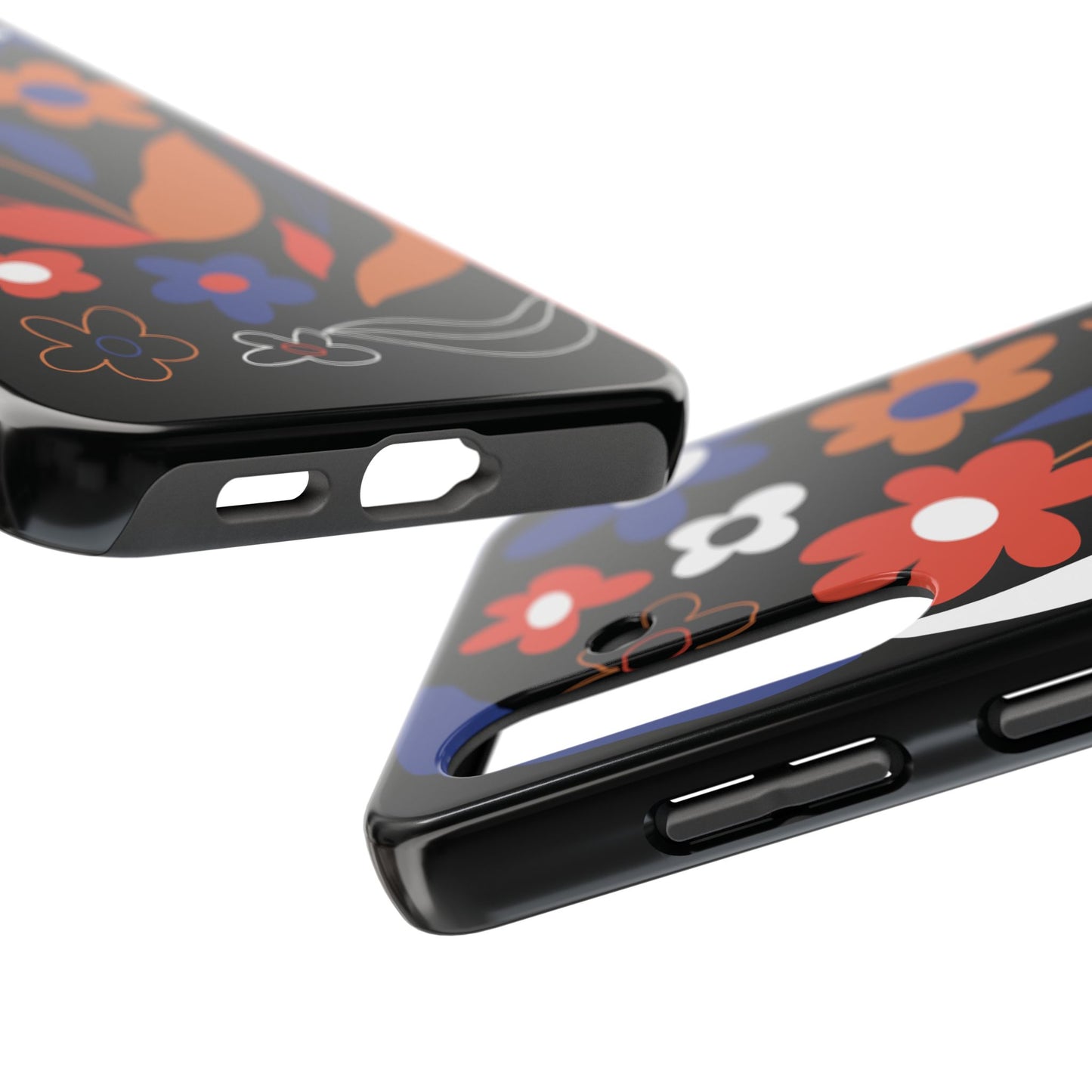 Phone Case, Floral Design, Protective Case, Cover, Strong, Durable, Custom Shell