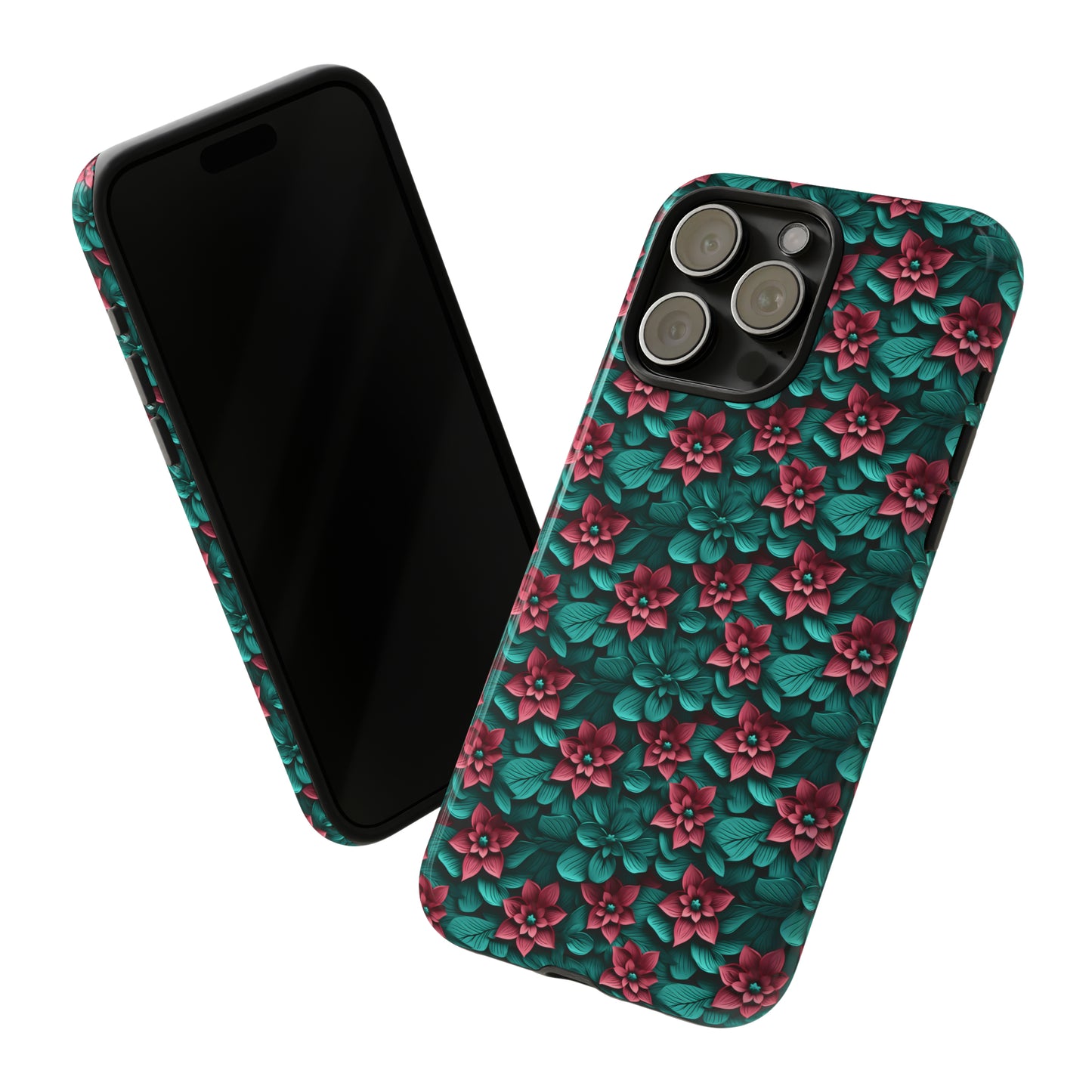 3D flowers Tough Cases