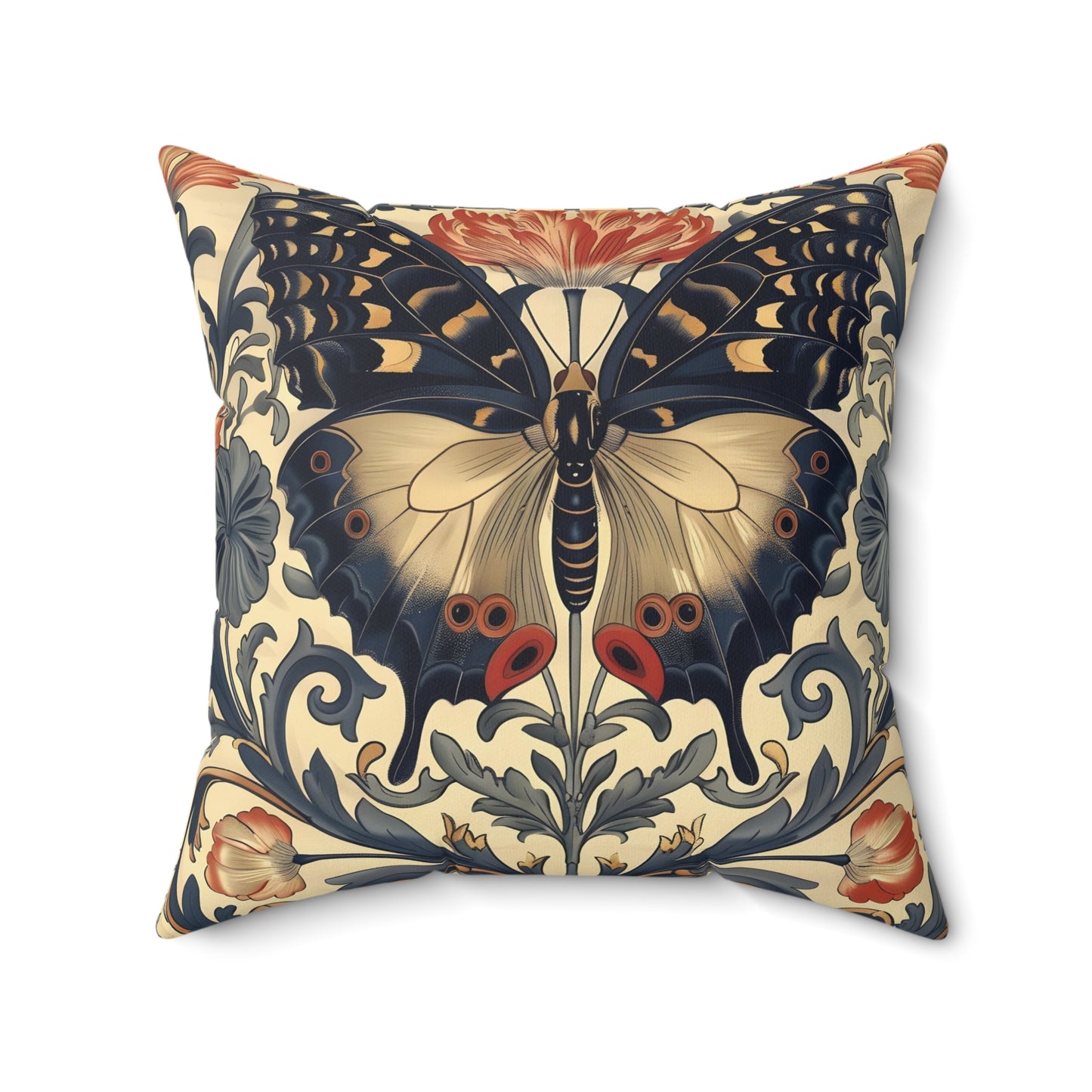 3d Butterfly Spun Square Pilloww