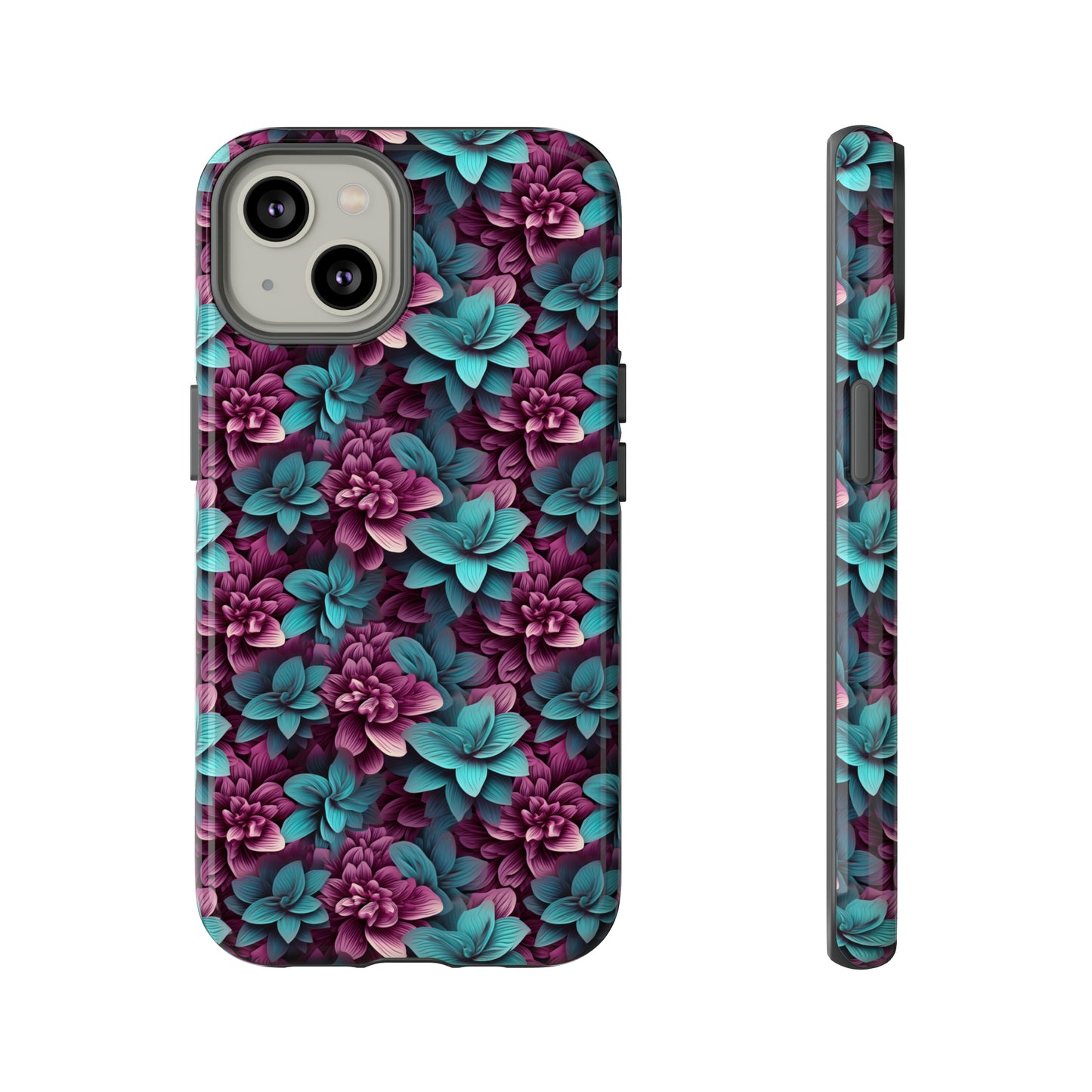 3D Flowers Tough Cases