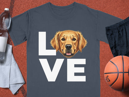 Love Golden Retriever Dog Graphic T-Shirt Product