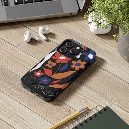 Phone Case, Floral Design, Protective Case, Cover, Strong, Durable, Custom Shell
