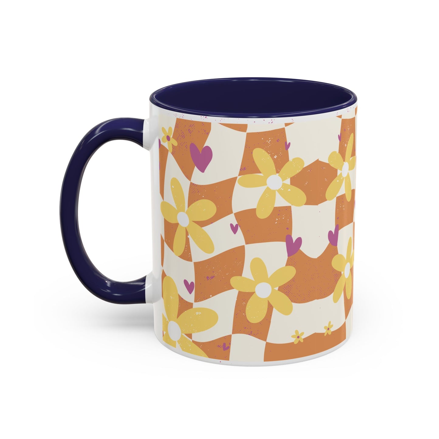 Floral Accent Coffee Mug