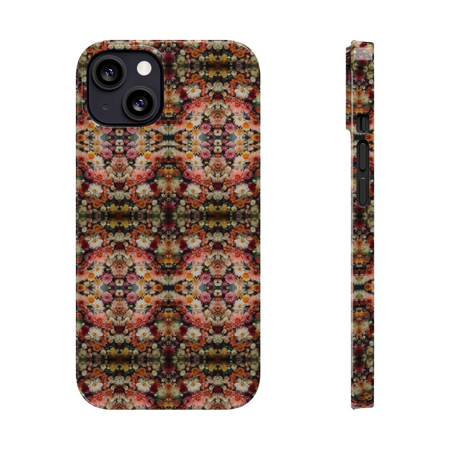 3D Flowers Pattern Slim Phone Cases