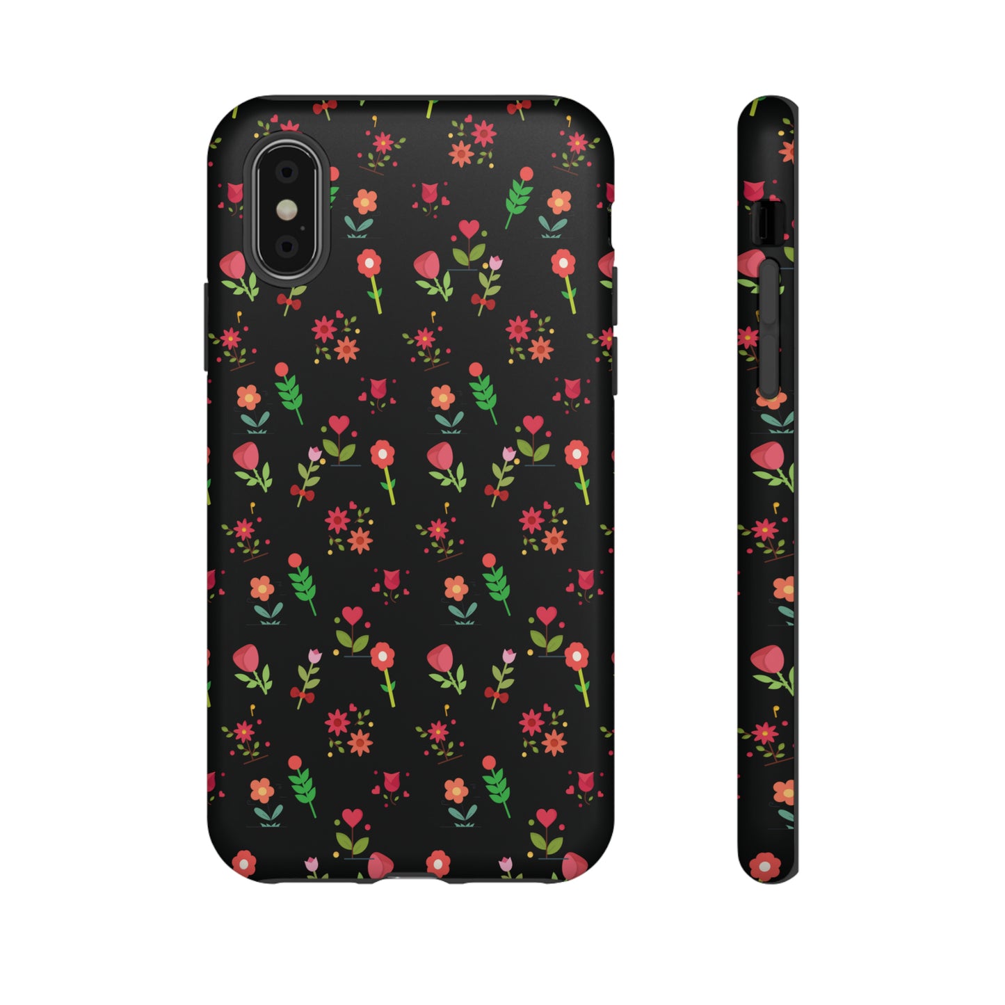 Flowers Pattern Splatter Phone Tough Cases