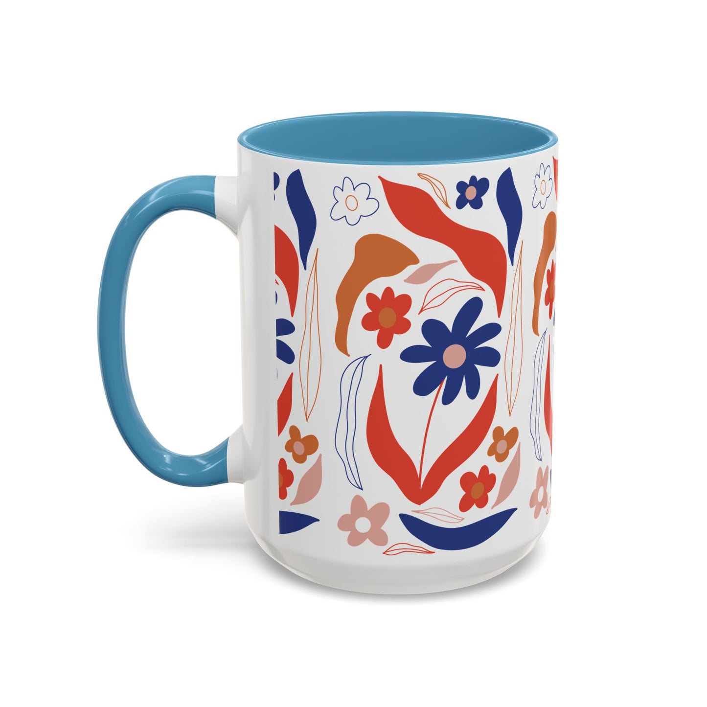 Floral Accent Coffee Mug