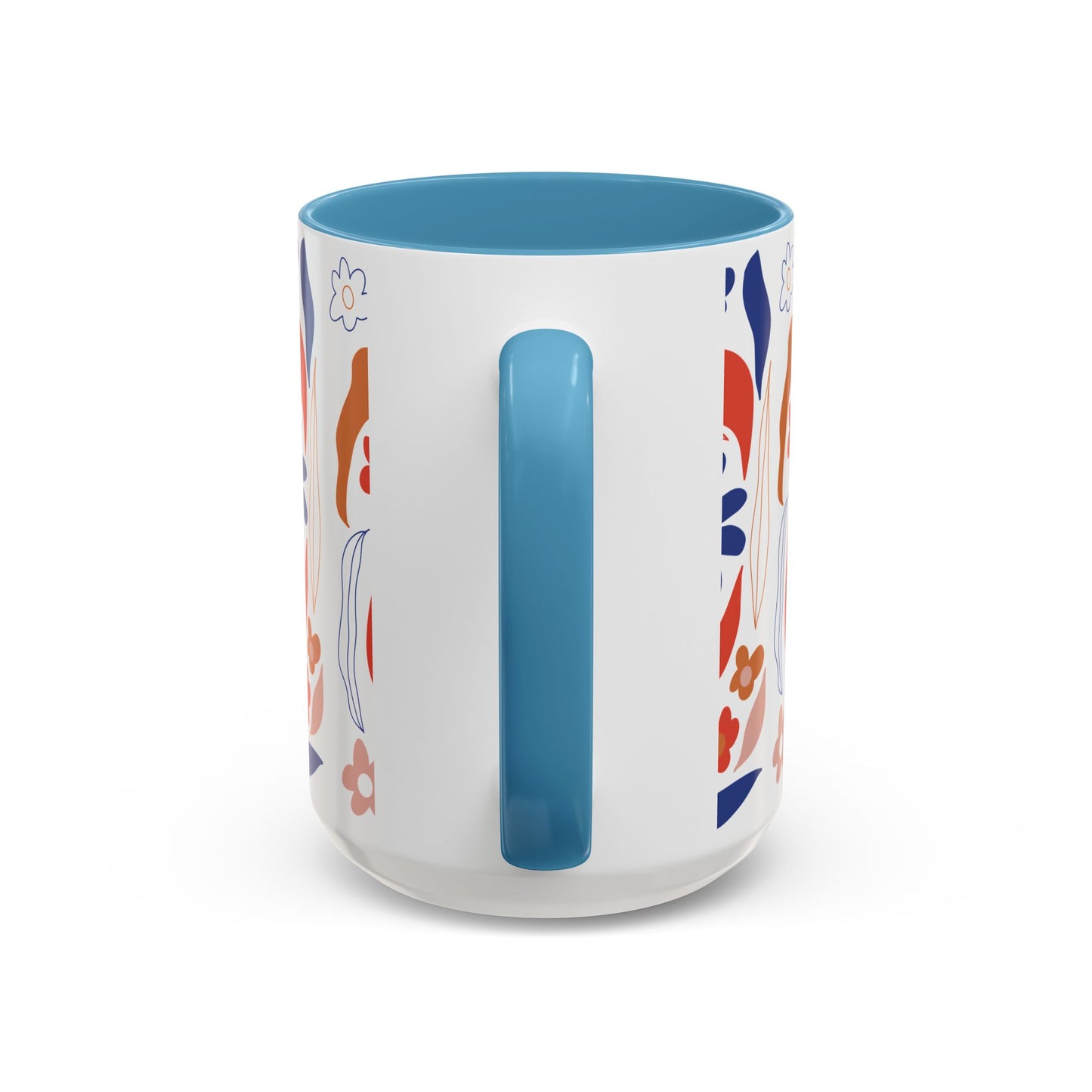 Floral Accent Coffee Mug