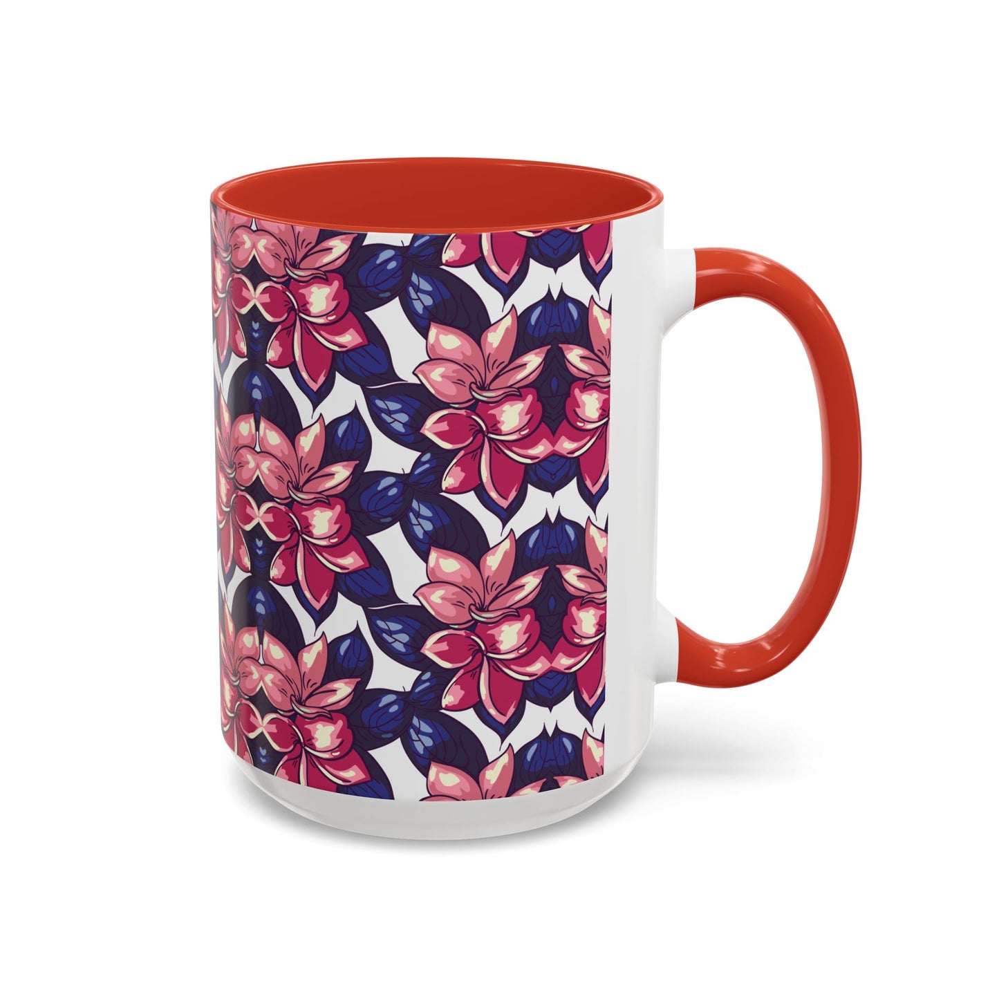 Floral Accent Coffee Mug