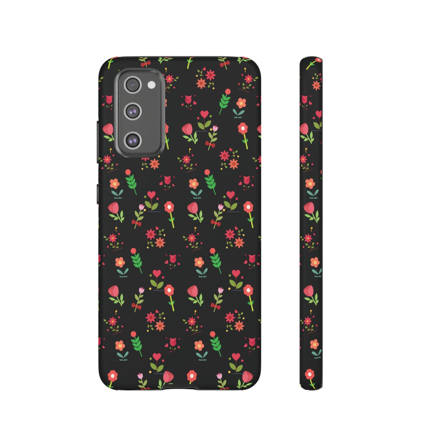 Flowers Pattern Splatter Phone Tough Cases