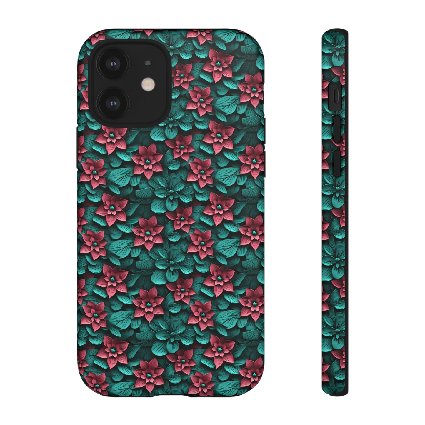 3D flowers Tough Cases