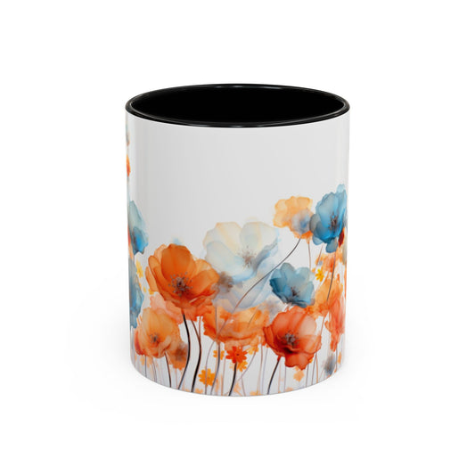 Roses coffee mug, coffee mug, coffee lover, tea, mug, bridesmaid gift, original coffee cup, coffee addiction, garden, spring, flower garden