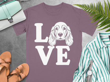 Love Dog Print Graphic Cute Casual T-Shirt Product