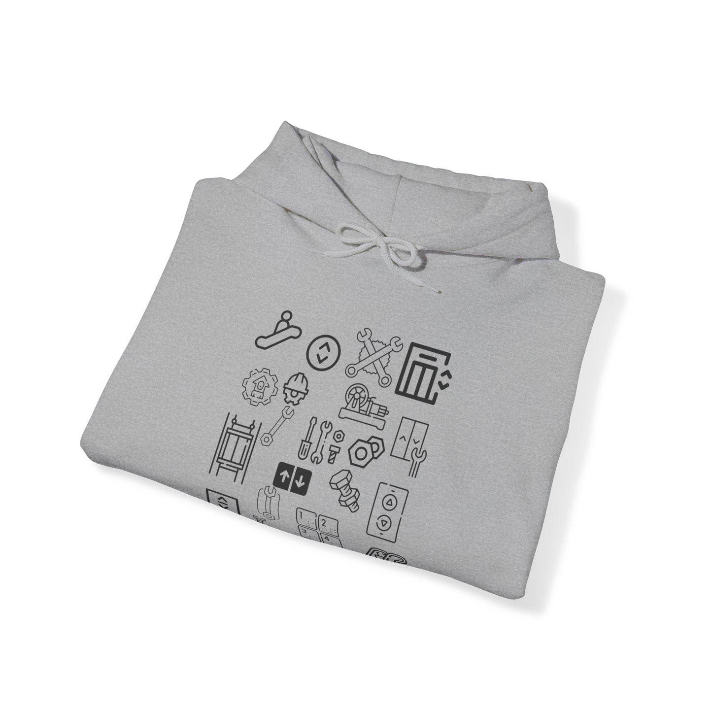 Elevator and Escalator Hooded Sweatshirt